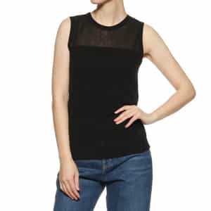 ウォッシャブル メッシュ素材タンクトップ