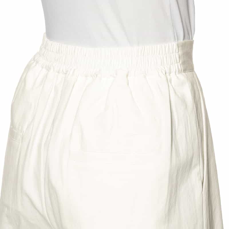 BARNEYS NEW YORK セットアップ ウォッシャブル タック入りワイドストレートパンツ OFF WHITE