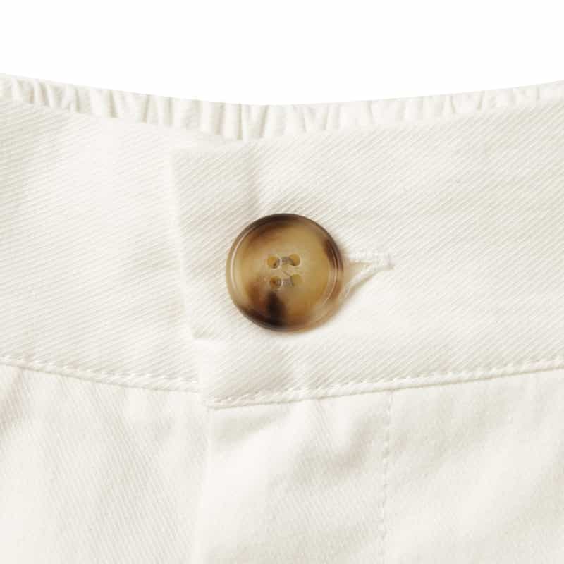 BARNEYS NEW YORK セットアップ ウォッシャブル タック入りワイドストレートパンツ OFF WHITE