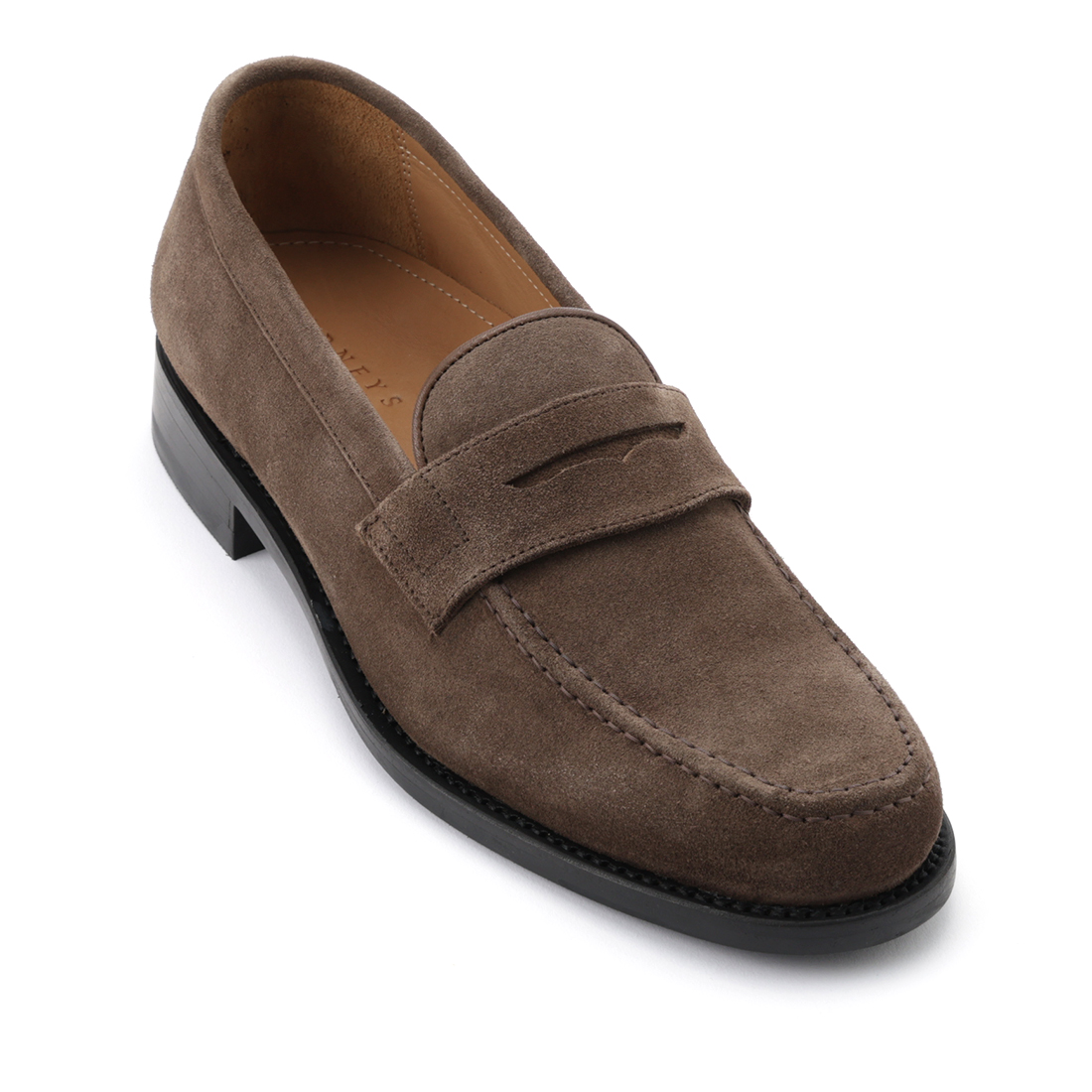 スエードコインローファー