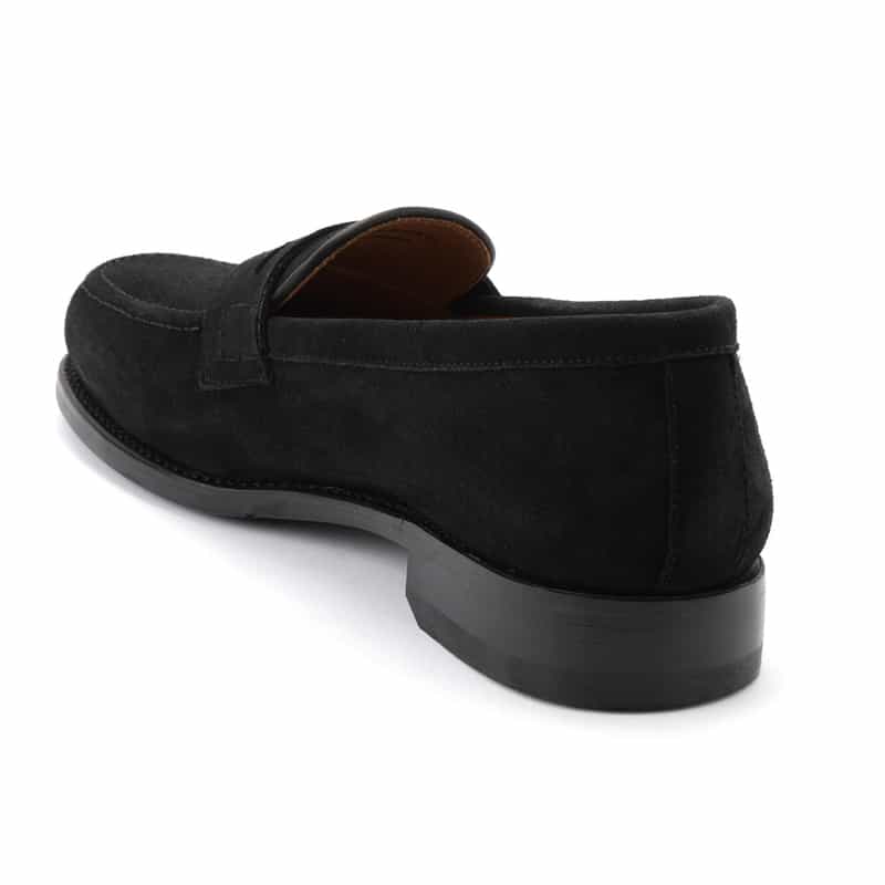 BARNEYS NEW YORK スエードコインローファー BLACK