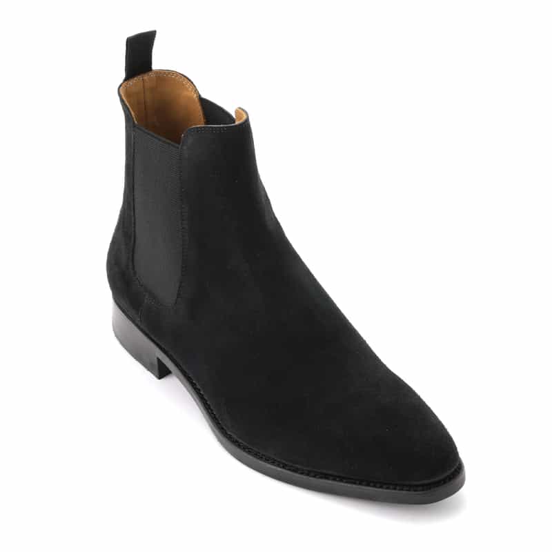BARNEYS NEW YORK スエードサイドゴアブーツ BLACK