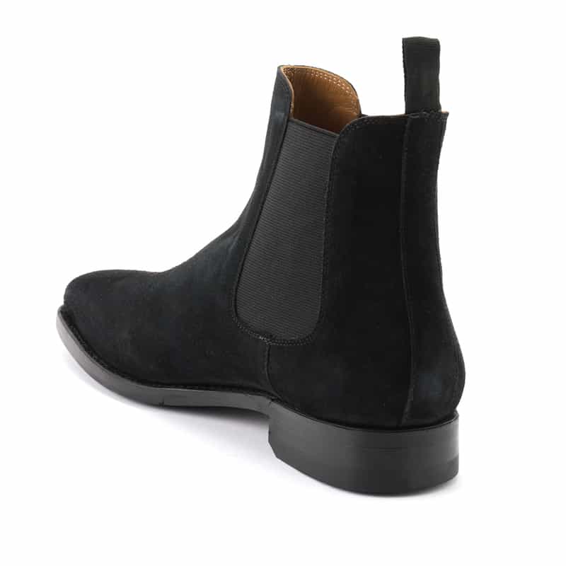 BARNEYS NEW YORK スエードサイドゴアブーツ BLACK