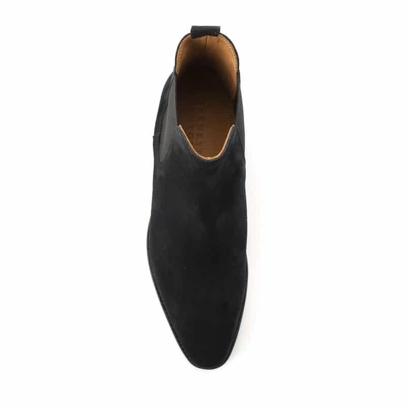 BARNEYS NEW YORK スエードサイドゴアブーツ BLACK