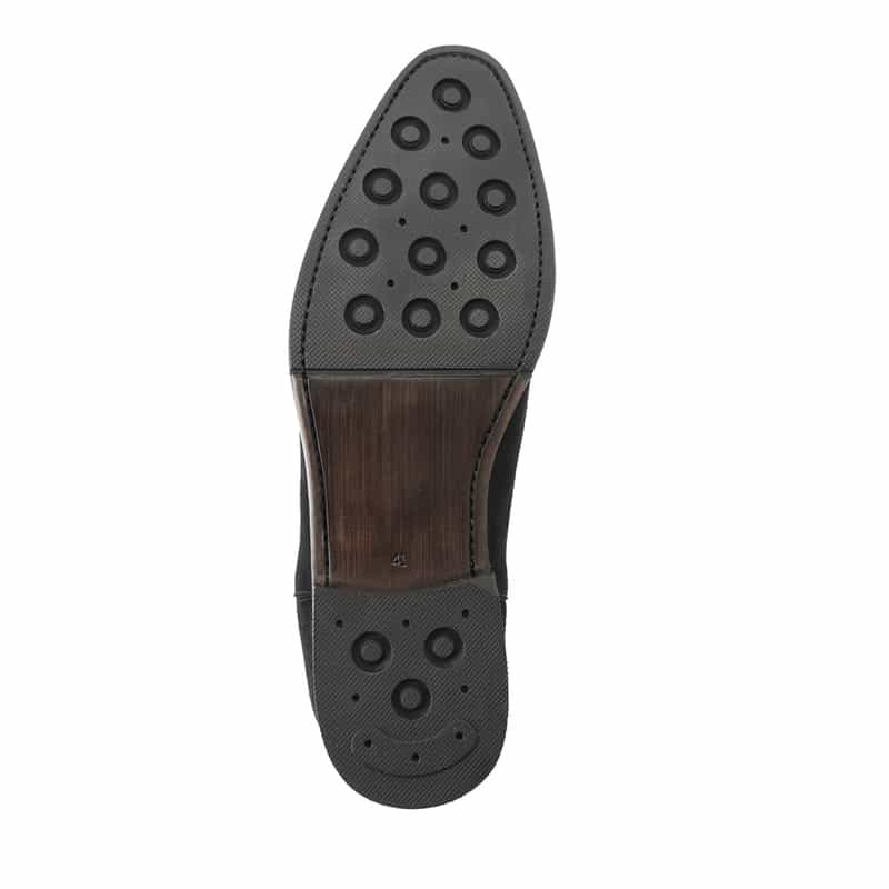 BARNEYS NEW YORK スエードサイドゴアブーツ BLACK