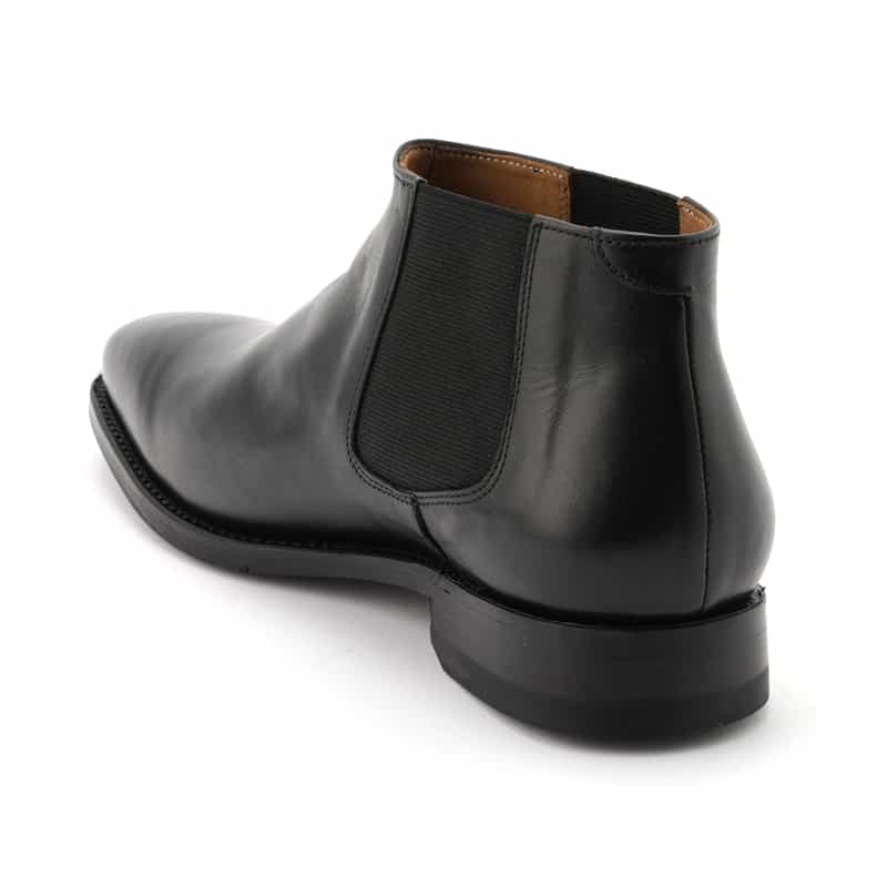 BARNEYS NEW YORK ミドル丈サイドゴアブーツ BLACK