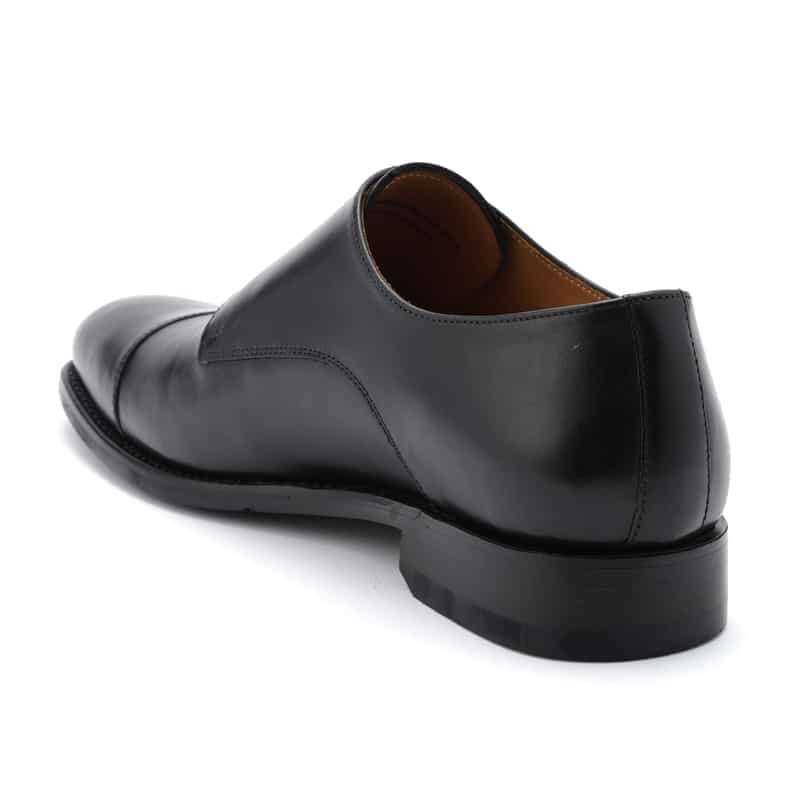 BARNEYS NEW YORK ダブルモンクストラップシューズ BLACK