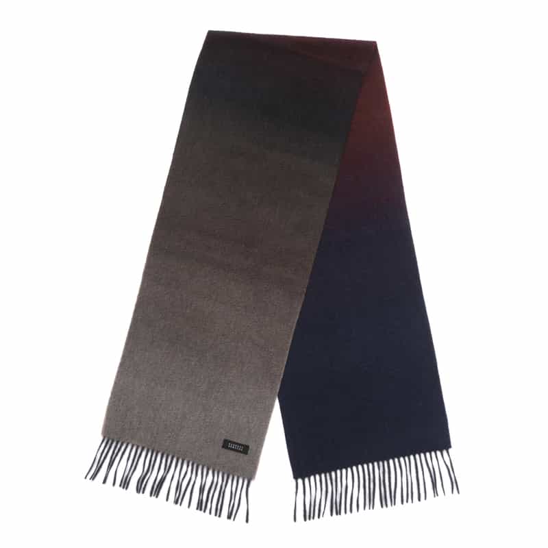 BARNEYS NEW YORK グラデーション カシミヤスカーフ BROWN