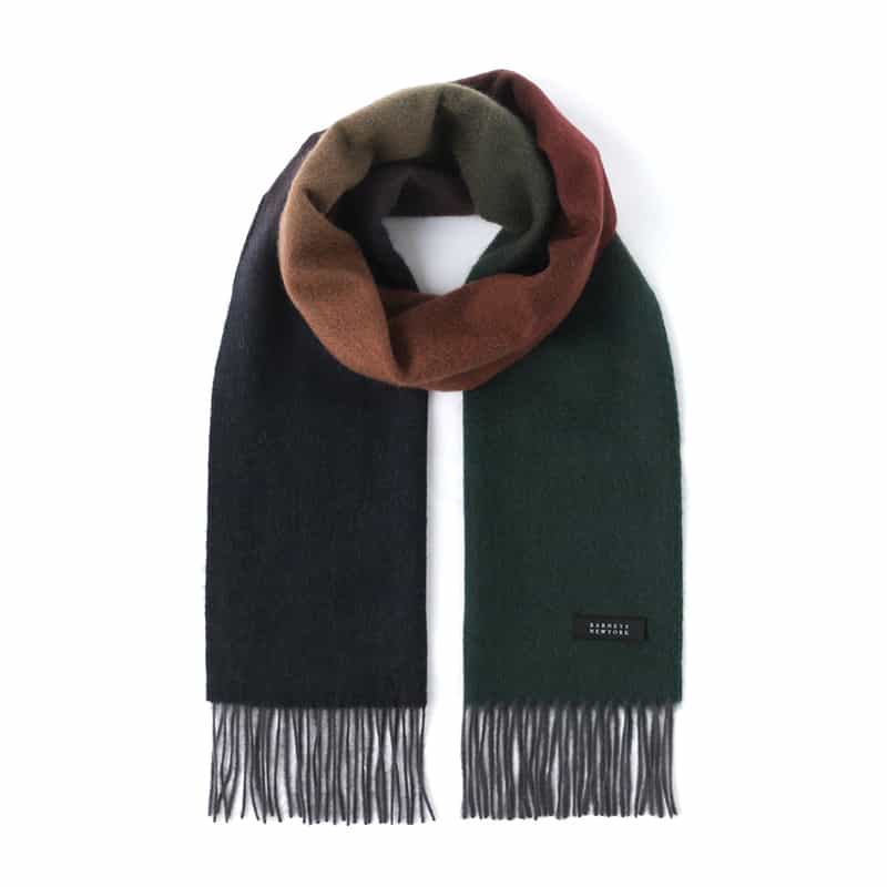 BARNEYS NEW YORK グラデーション カシミヤスカーフ MULTI COLOR