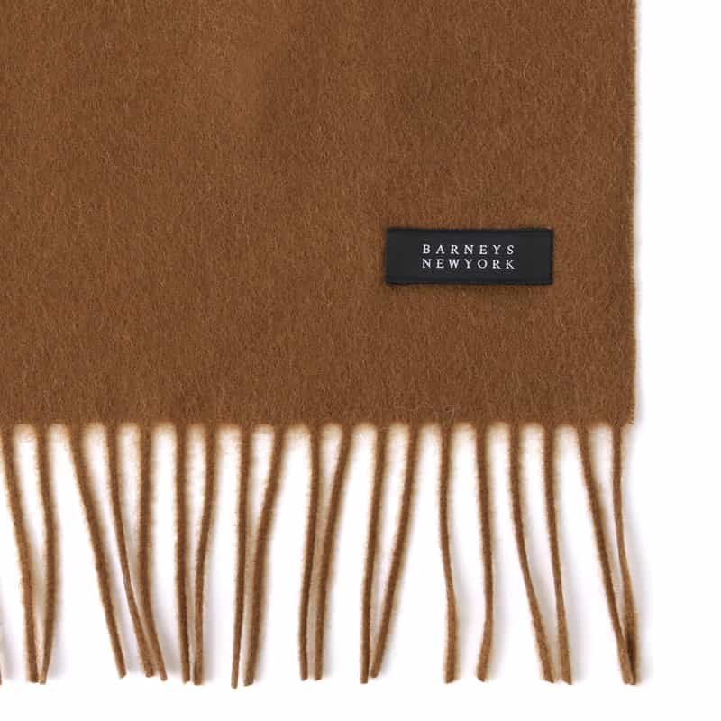 BARNEYS NEW YORK カシミヤスカーフ CAMEL