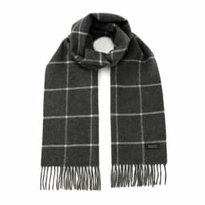 ウィンドウペーン柄カシミヤスカーフ