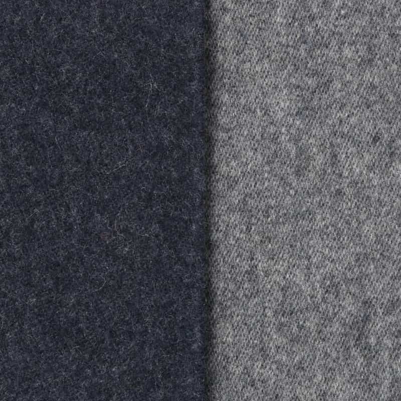 BARNEYS NEW YORK リバーシブルカシミヤスカーフ NAVY