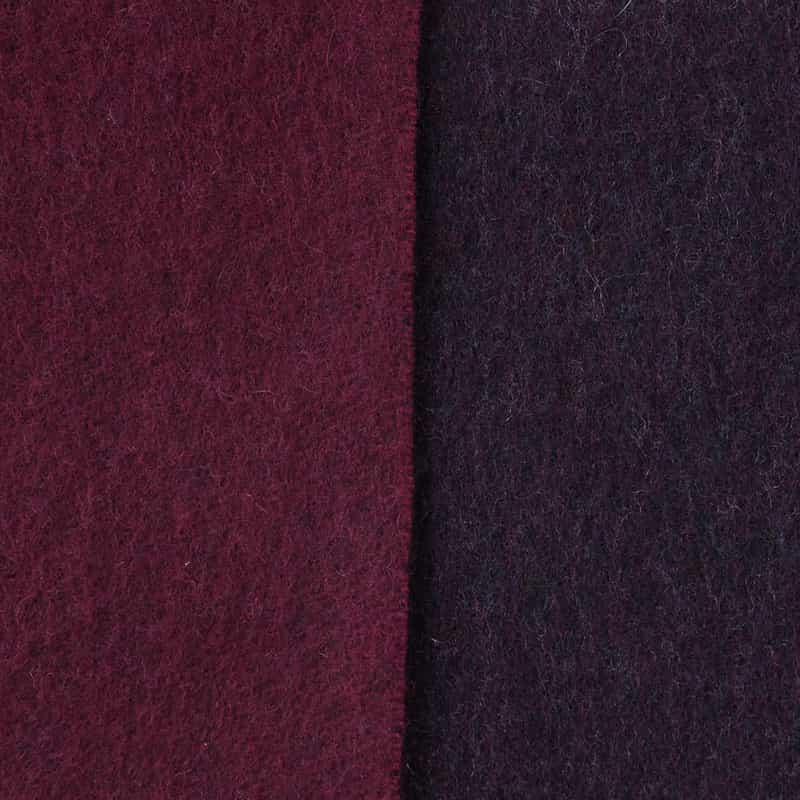 BARNEYS NEW YORK リバーシブルカシミヤスカーフ WINE