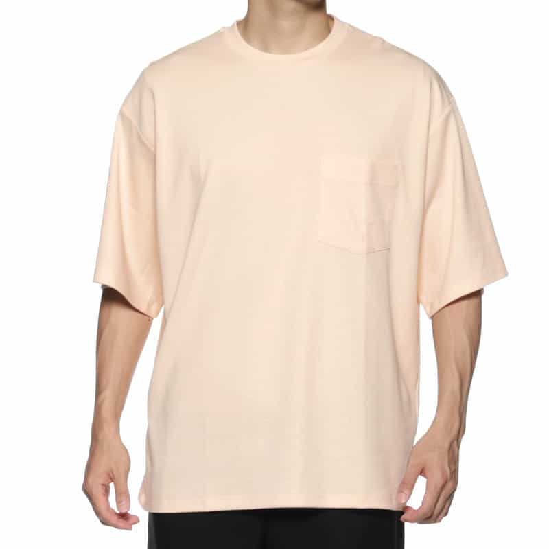 BARNEYS NEW YORK ウォッシャブル ポケット付Tシャツ OFF WHITE