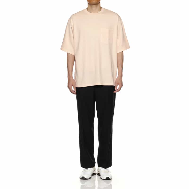 BARNEYS NEW YORK ウォッシャブル ポケット付Tシャツ OFF WHITE