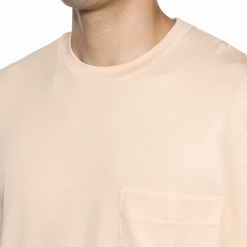 BARNEYS NEW YORK ウォッシャブル ポケット付Tシャツ OFF WHITE