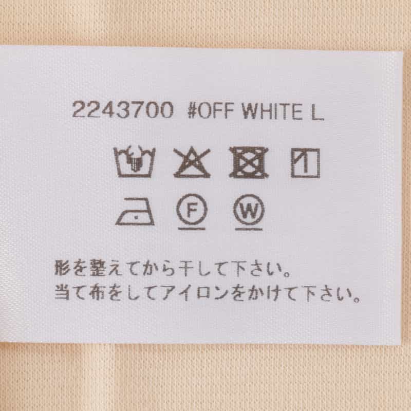 BARNEYS NEW YORK ウォッシャブル ポケット付Tシャツ OFF WHITE