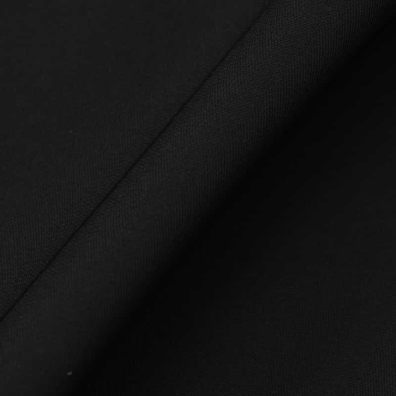 BARNEYS NEW YORK セットアップ ウォッシャブル スムースサテン ノーカラージャケット BLACK