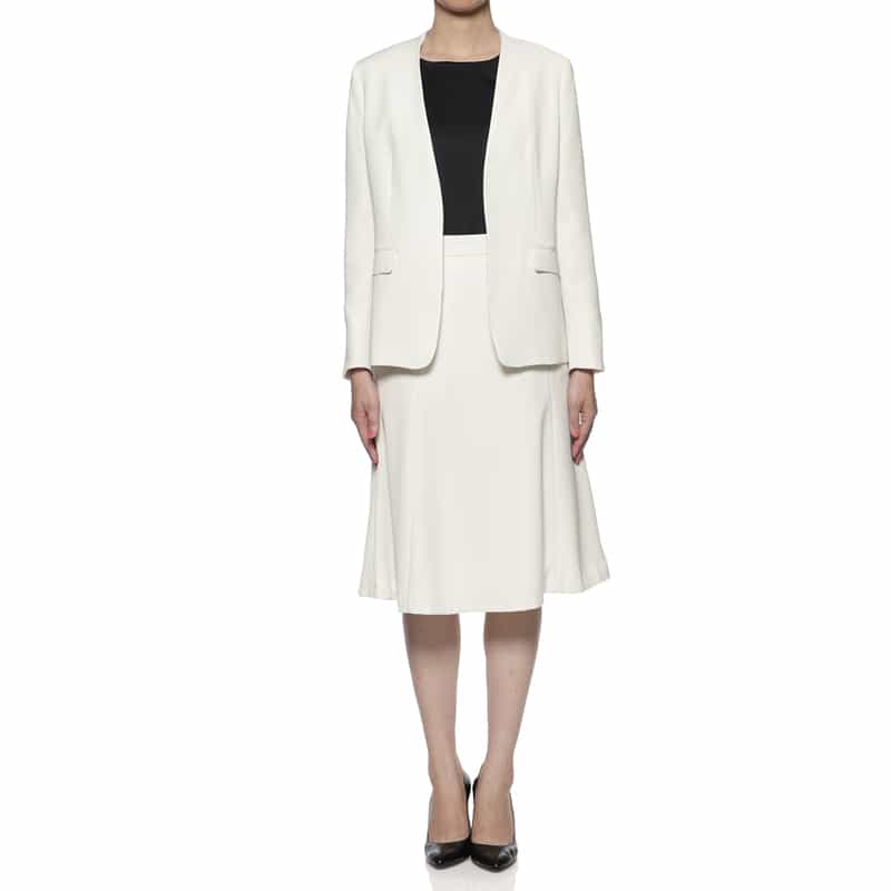 BARNEYS NEW YORK セットアップ ウォッシャブル スムースサテンスカート BEIGE