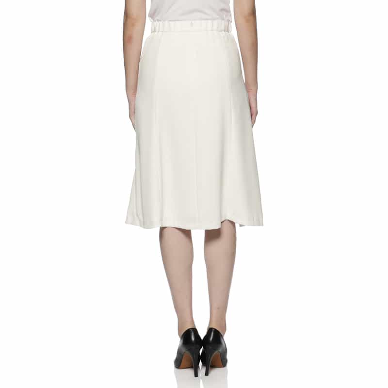 BARNEYS NEW YORK セットアップ ウォッシャブル スムースサテンスカート BEIGE