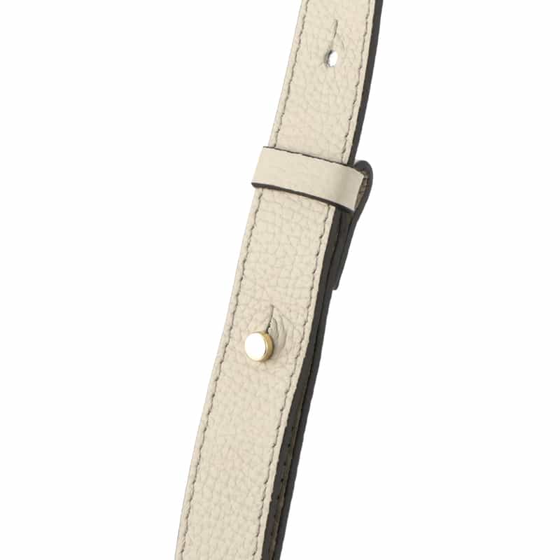 BARNEYS NEW YORK レザー ワンハンドル ミニショルダーバッグ IVORY