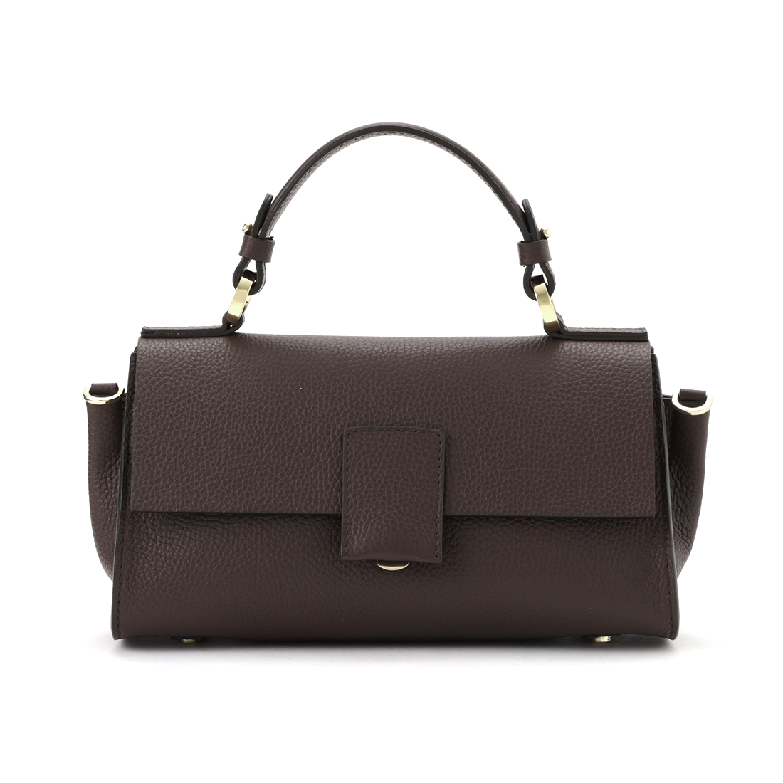 レザー ワンハンドル ミニショルダーバッグ