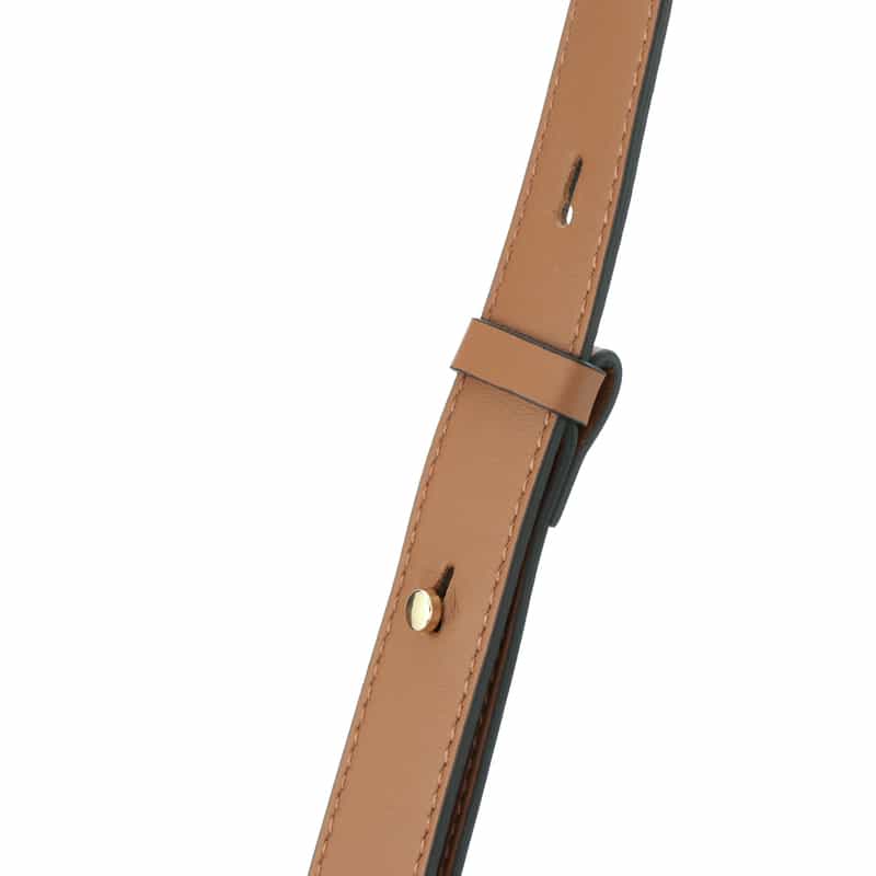 BARNEYS NEW YORK 巾着付き レザー バケットバッグ LIGHT BROWN