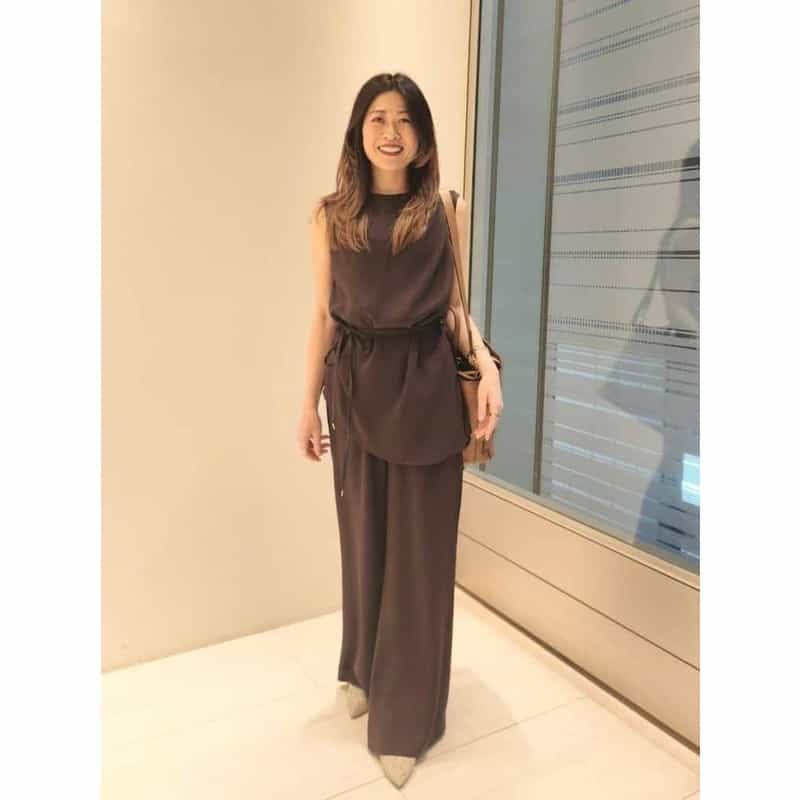 BARNEYS NEW YORK 巾着付き レザー バケットバッグ LIGHT BROWN