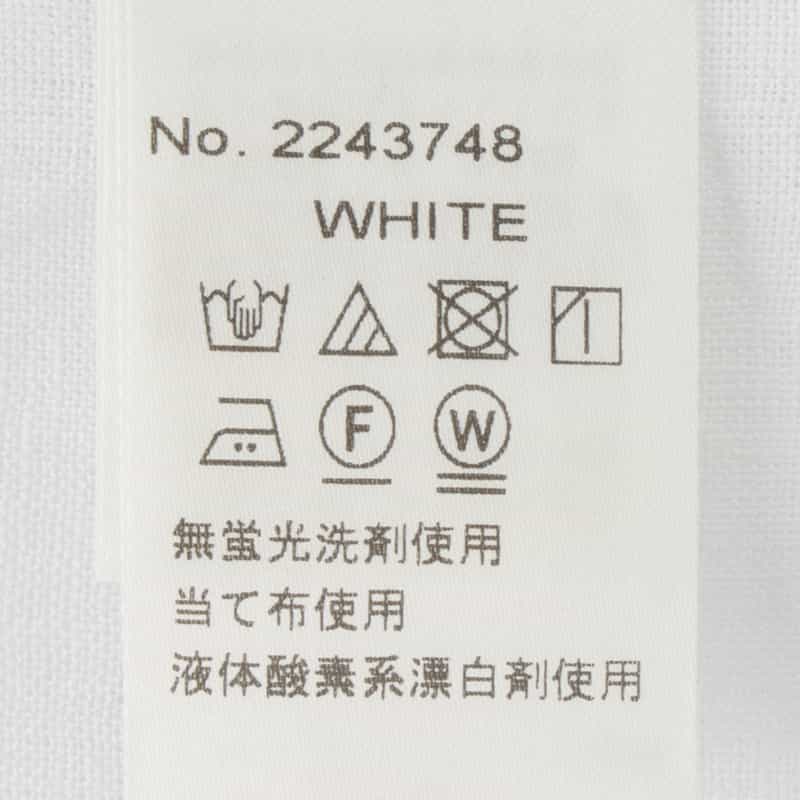 BARNEYS NEW YORK ウォッシャブル リネンシャツ WHITE