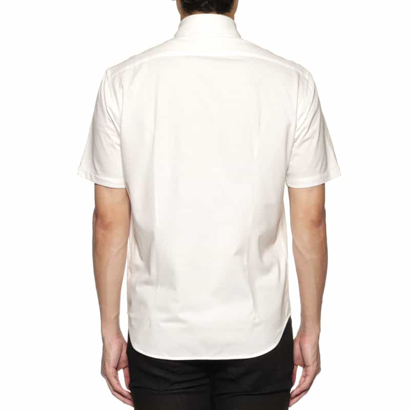 BARNEYS NEW YORK ウォッシャブル カジュアルシャツ WHITE