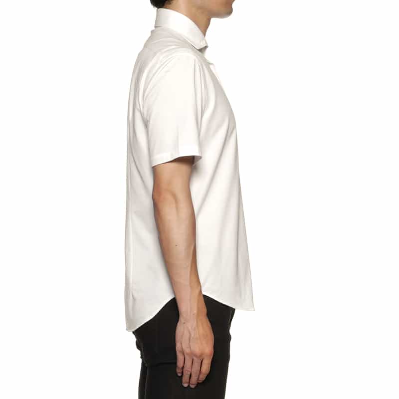 BARNEYS NEW YORK ウォッシャブル カジュアルシャツ WHITE