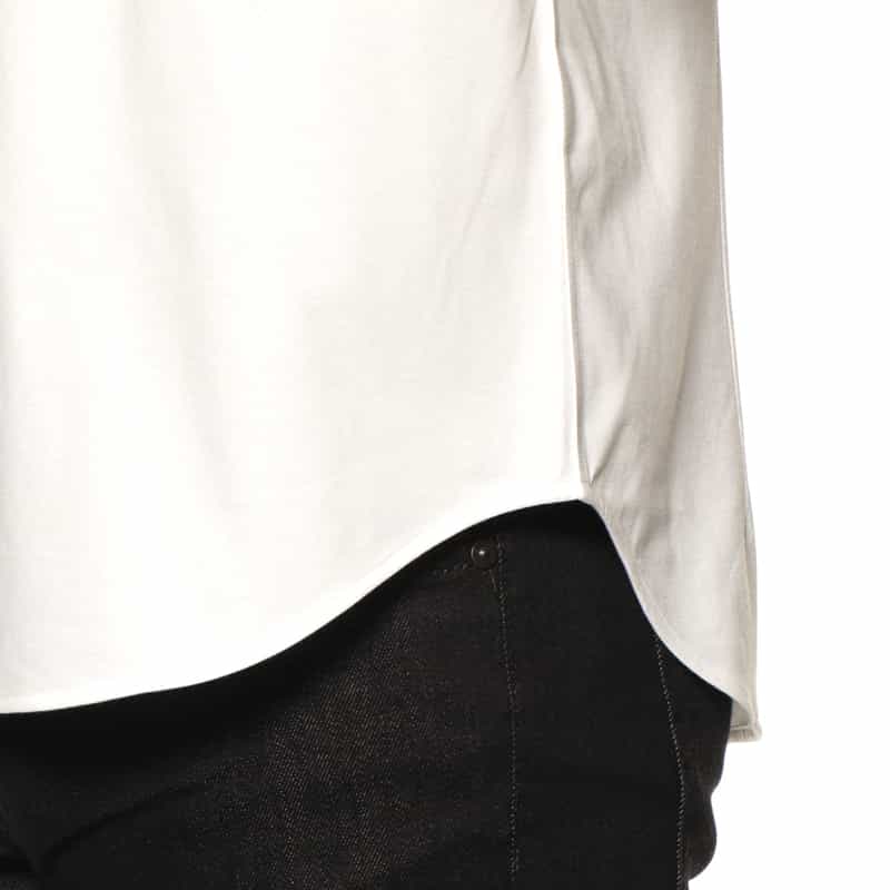 BARNEYS NEW YORK ウォッシャブル カジュアルシャツ WHITE