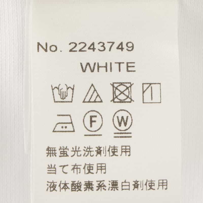 BARNEYS NEW YORK ウォッシャブル カジュアルシャツ WHITE