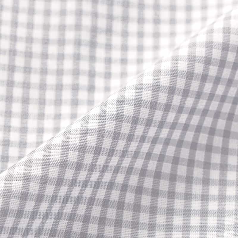 BARNEYS NEW YORK ギンガムチェック柄ボタンダウンシャツ GRAY