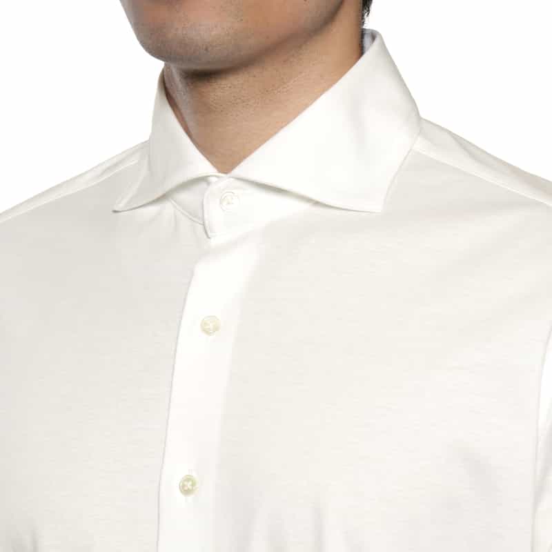 BARNEYS NEW YORK カジュアルシャツ （アルビニ社製コットン使用） WHITE