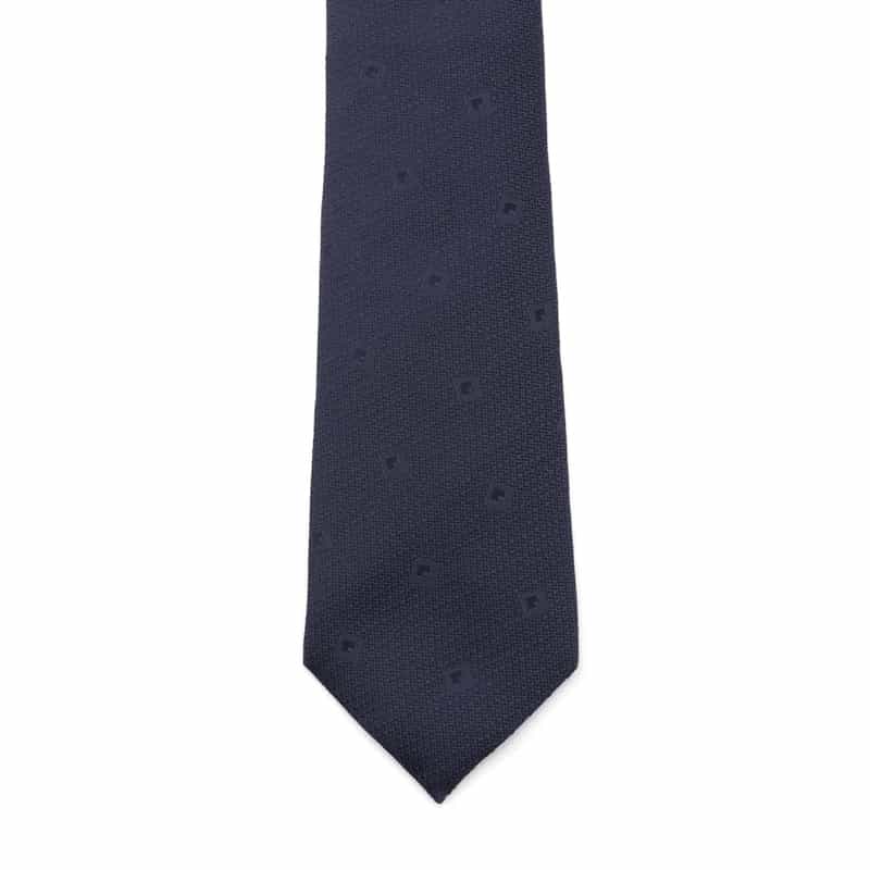 BARNEYS NEW YORK 小紋柄タイ NAVY