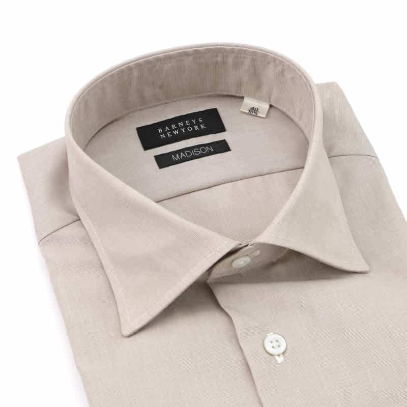 BARNEYS NEW YORK ドレスシャツ"MADISON" BROWN