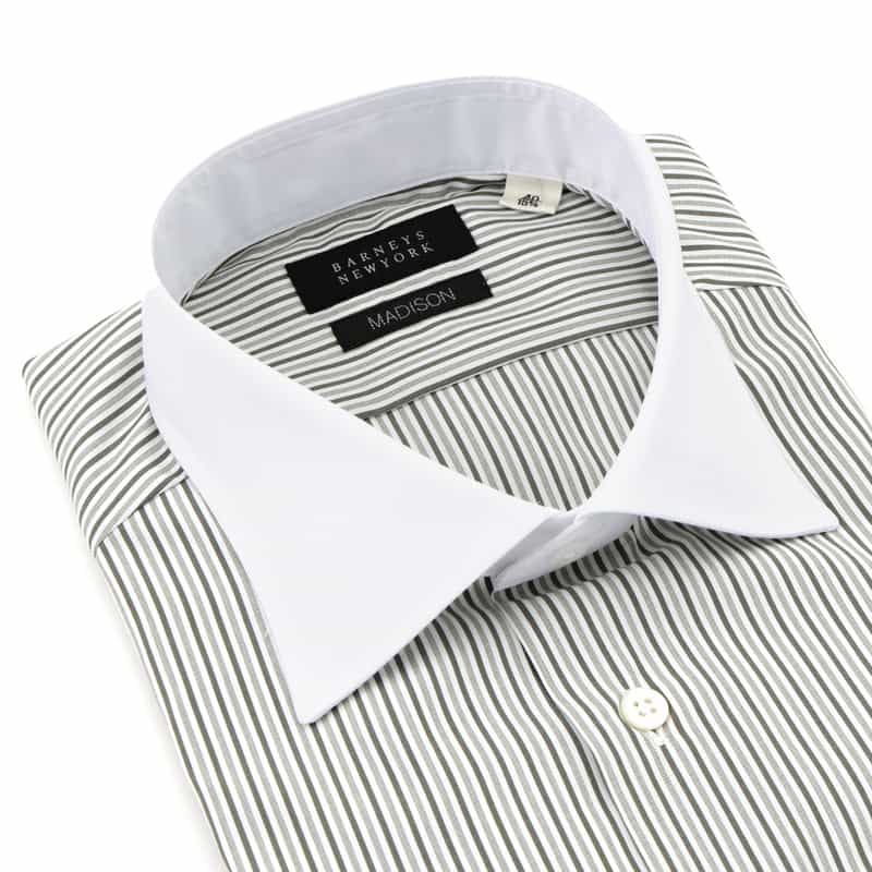 BARNEYS NEW YORK ドレスシャツ"MADISON" GRAY