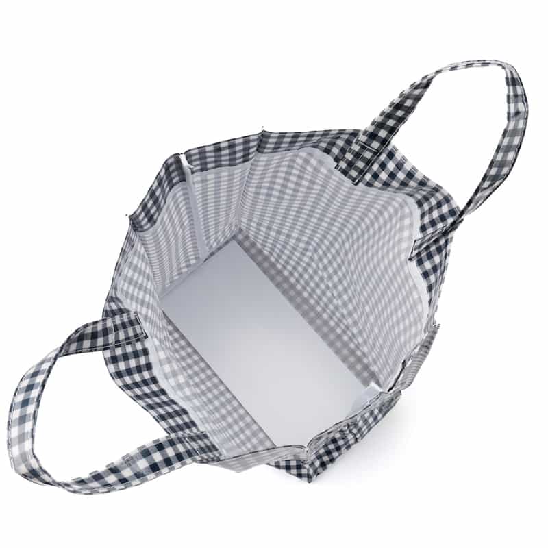 BARNEYS NEW YORK "BARNEYS" ロゴ入りPVCトートバッグ（L） NAVY