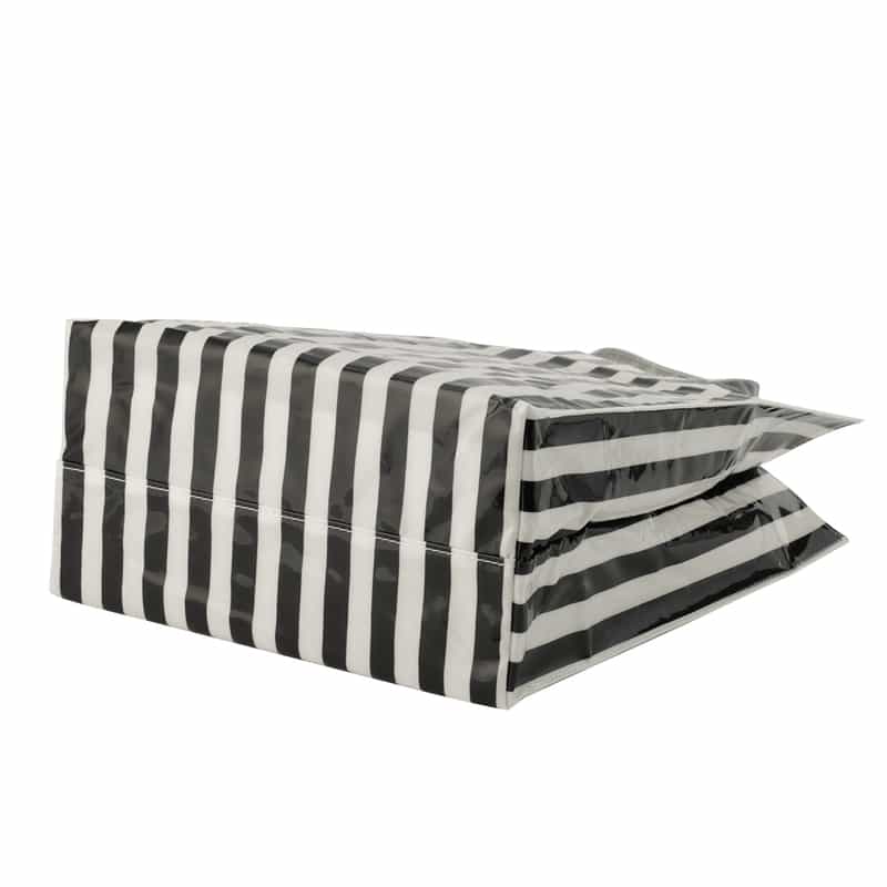 BARNEYS NEW YORK "BARNEYS" ロゴ入りPVCトートバッグ（L） BLACK