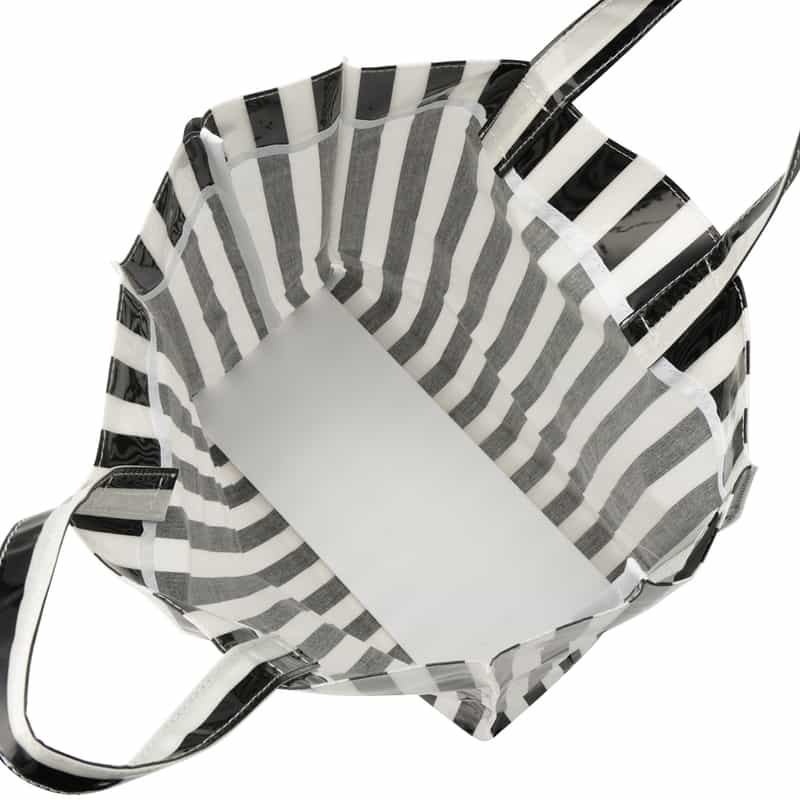 BARNEYS NEW YORK "BARNEYS" ロゴ入りPVCトートバッグ（L） BLACK