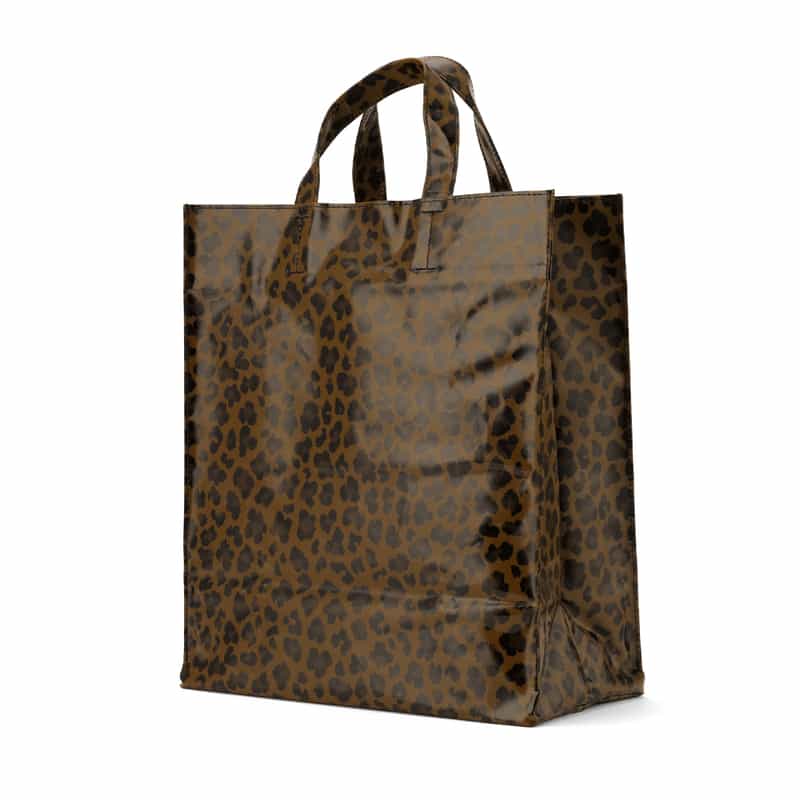 BARNEYS NEW YORK "BARNEYS" ロゴ入りPVCトートバッグ（L） BROWN