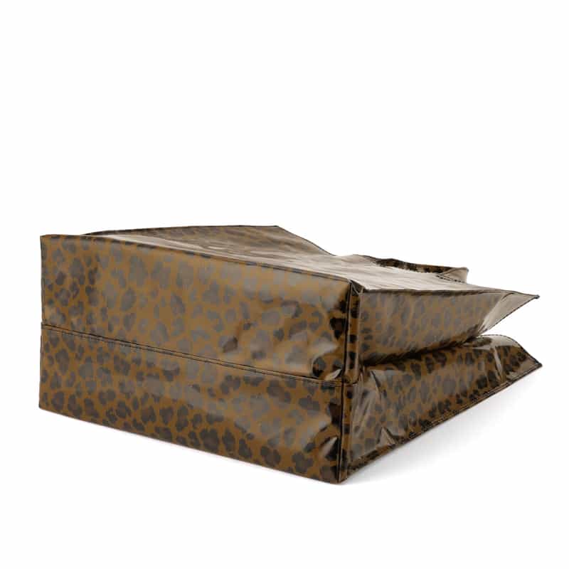 BARNEYS NEW YORK "BARNEYS" ロゴ入りPVCトートバッグ（L） BROWN