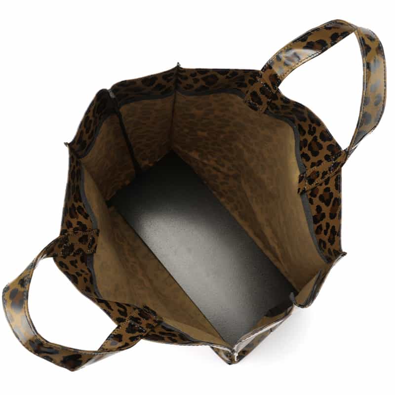 BARNEYS NEW YORK "BARNEYS" ロゴ入りPVCトートバッグ（L） BROWN