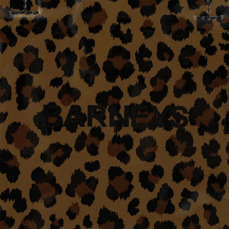 BARNEYS NEW YORK "BARNEYS" ロゴ入りPVCトートバッグ（L） BROWN