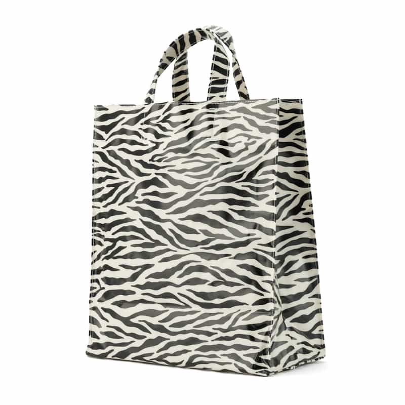 BARNEYS NEW YORK "BARNEYS" ロゴ入りPVCトートバッグ（L） WHITE