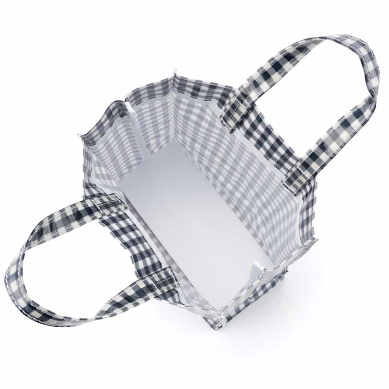 BARNEYS NEW YORK "BARNEYS" ロゴ入りPVCトートバッグ（M） NAVY