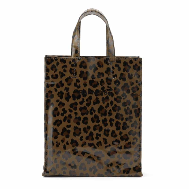 BARNEYS NEW YORK "BARNEYS" ロゴ入りPVCトートバッグ（M） BROWN