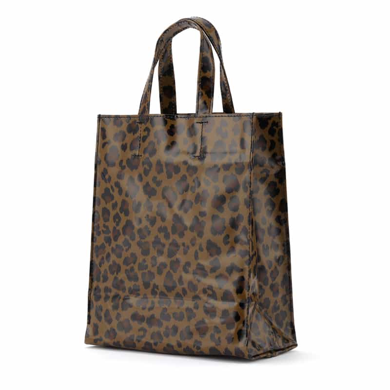 BARNEYS NEW YORK "BARNEYS" ロゴ入りPVCトートバッグ（M） BROWN