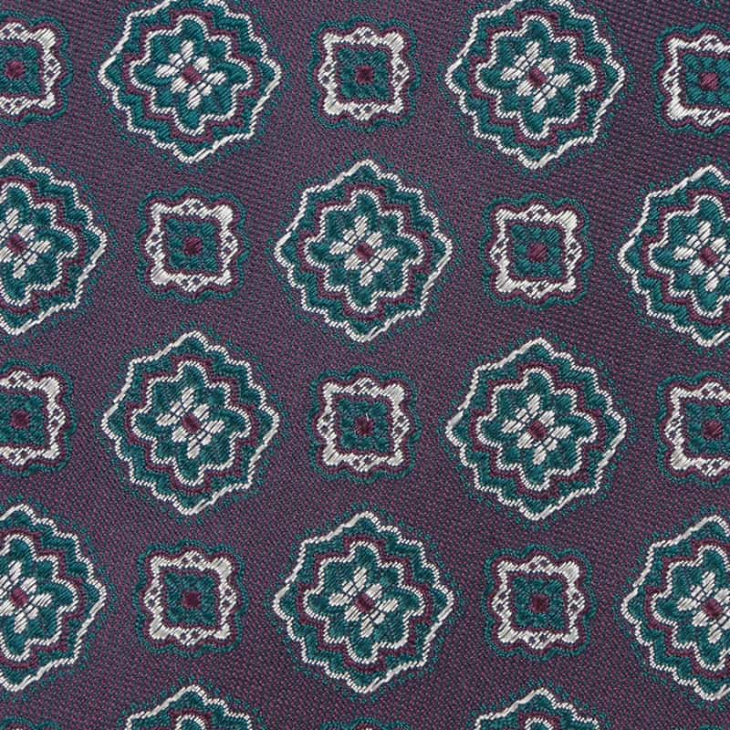 STEFANO BIGI STEFANO BIGI＜ステファノ ビジ＞ メダリオン柄タイ PURPLE